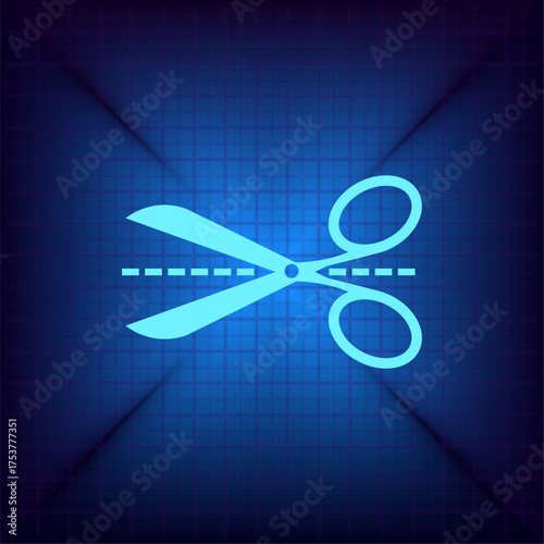 Light blue vector icon on a dark blue background.