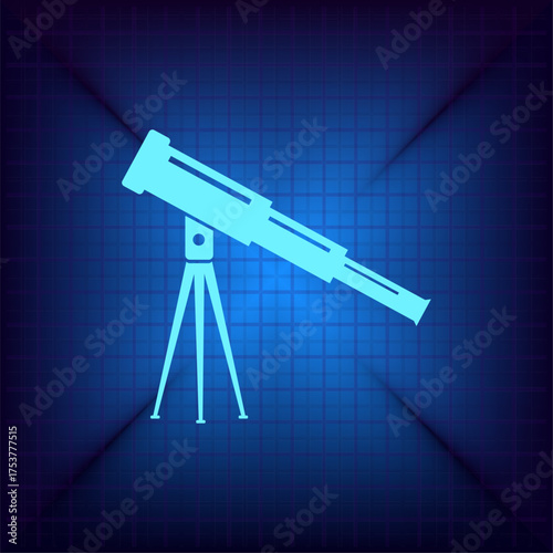 Light blue vector icon on a dark blue background.
