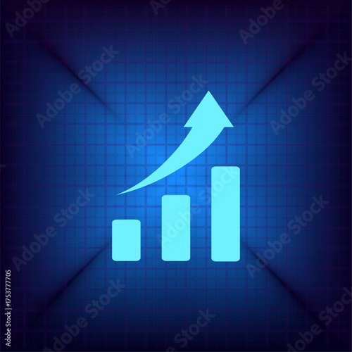 Light blue vector icon on a dark blue background.