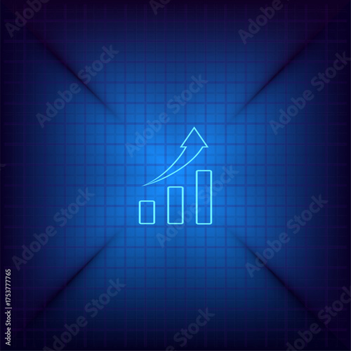 Light blue vector icon on a dark blue background.