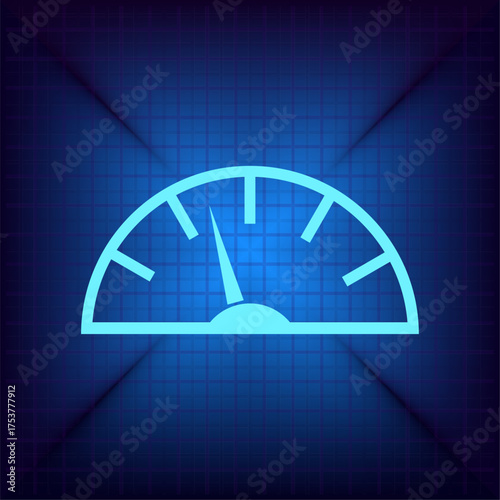 Light blue vector icon on a dark blue background.