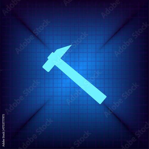 Light blue vector icon on a dark blue background.
