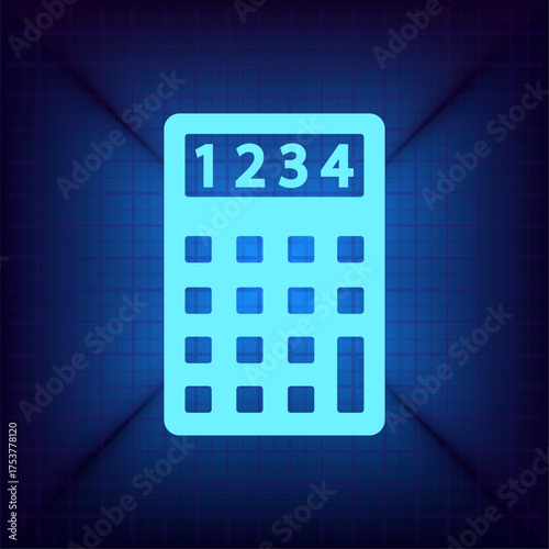 Light blue vector icon on a dark blue background.