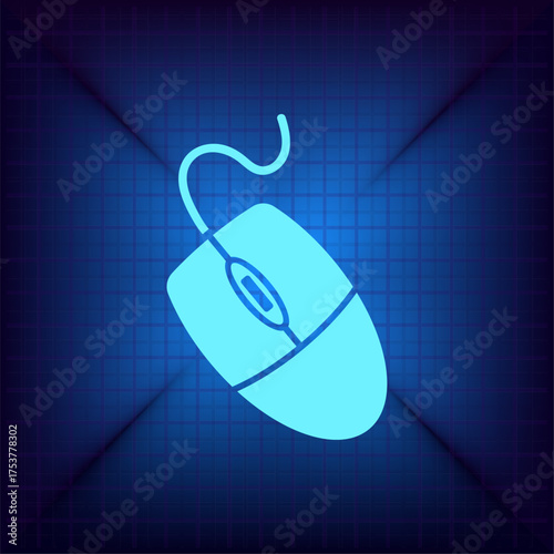 Light blue vector icon on a dark blue background.
