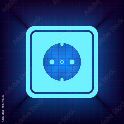 Light blue vector icon on a dark blue background.