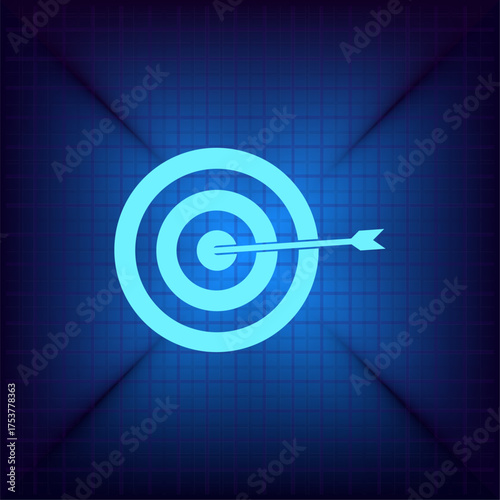 Light blue vector icon on a dark blue background.