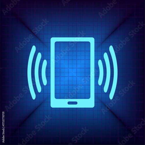 Light blue vector icon on a dark blue background.