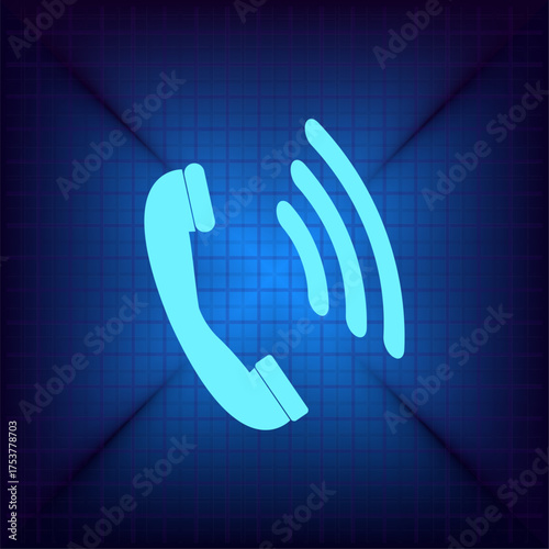 Light blue vector icon on a dark blue background.