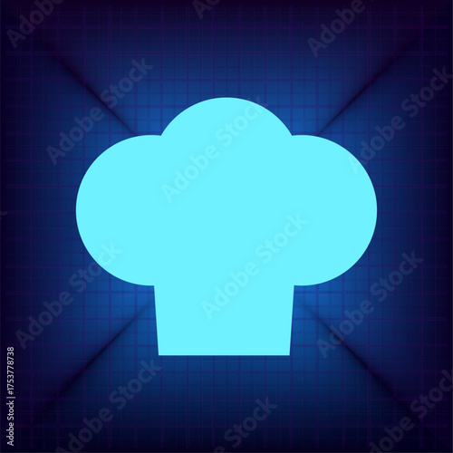 Light blue vector icon on a dark blue background.