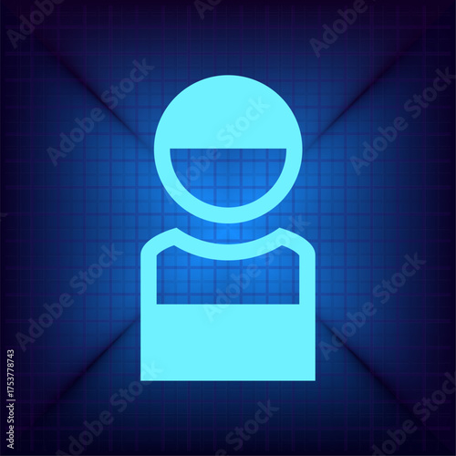 Light blue vector icon on a dark blue background.