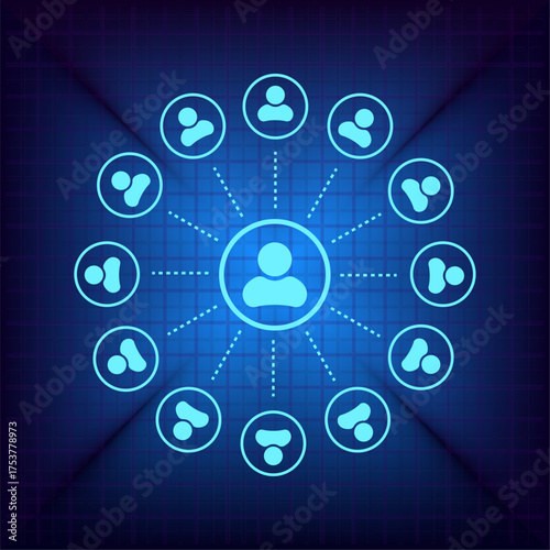 Light blue vector icon on a dark blue background.
