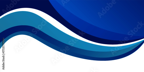 White and Blue business wave banner background vector ilustration design simple.eps 10