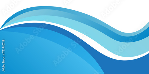 Blue and white business wave banner background vector ilustration design