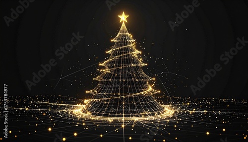 Choinka bożonarodzeniowa z gwiazdą