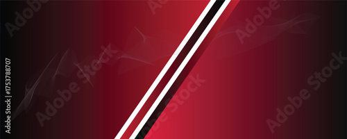 Red and Black Gradient Abstract Background with Smoke and Diagonal Stripes