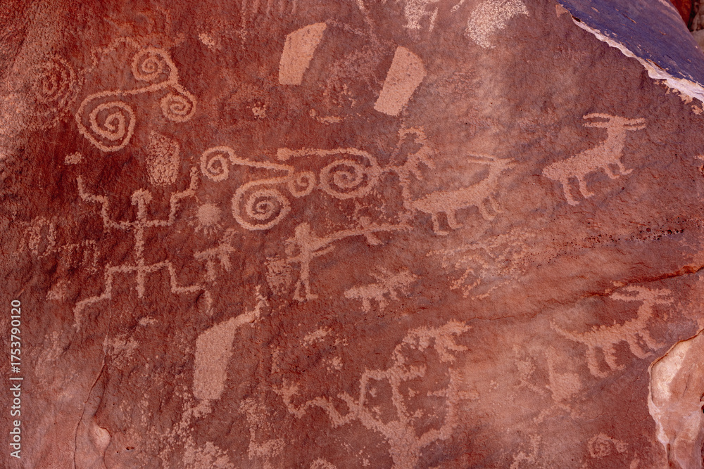 Fototapeta premium Petroglyph art