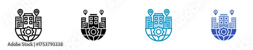 Branch  Icon Set Multiple Style Collection