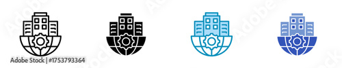 Organization  Icon Set Multiple Style Collection