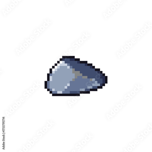 this is stone in pixel art with colorful color and white background ,this item good for presentations,stickers, icons, t shirt design,game asset,logo and your project.
