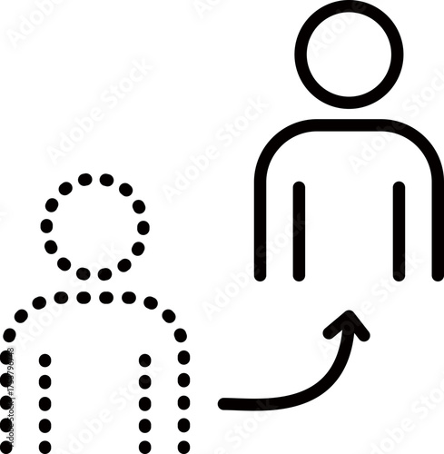異動や昇進昇格や交代や分身のイメージ
