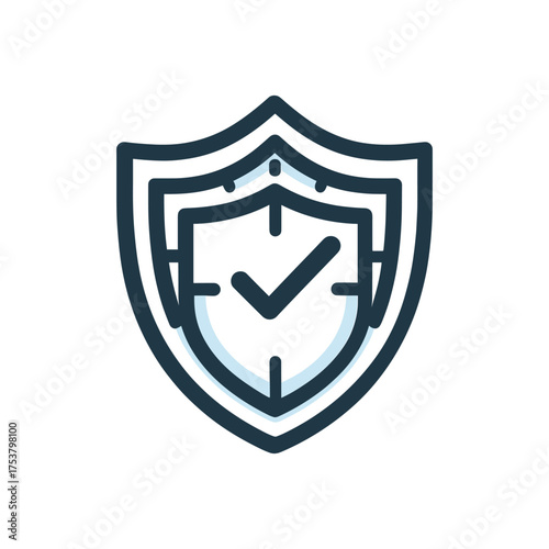 Shield icon symbolizing protection and security concept