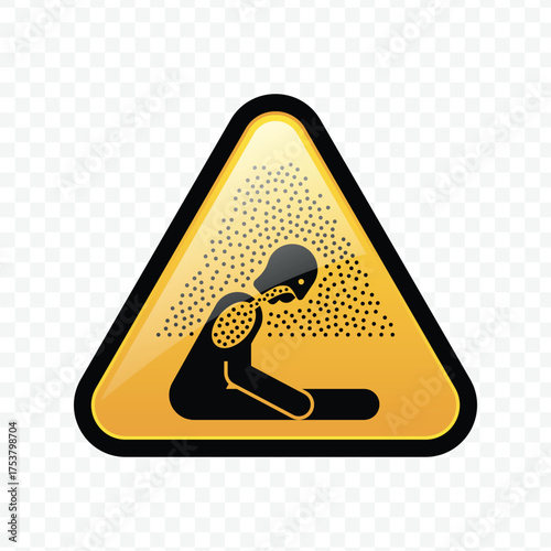 Hazardous Chemical or Particulate Exposure Warning Sign