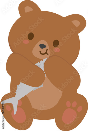 Bear Eating Fish