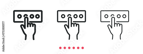 Ranking icon. Thin line icon vector