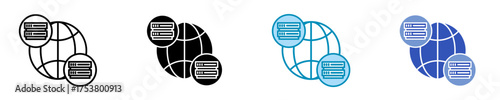Network Server   Icon Set Multiple Style Collection	