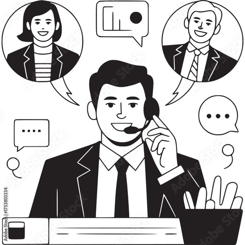 Vector art of black ink splatter texture on grey background