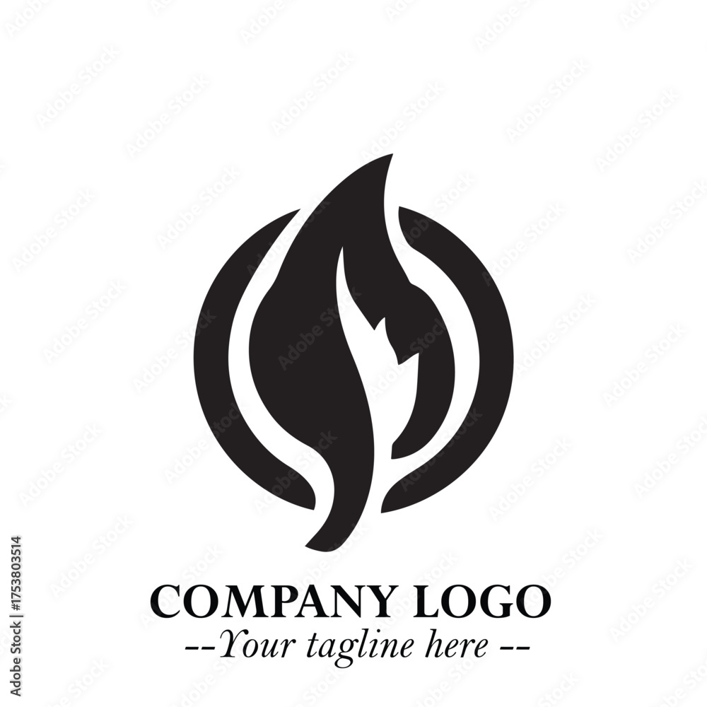 Obraz premium Spinach Logo Symbol in Black on the White Background Minimalist Leaf Vegetable Illustration