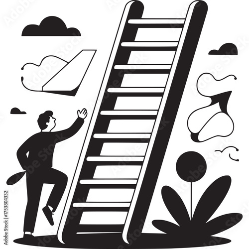 Vector art of abstract geometric pattern with concentric circles