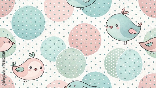 “pastel polka dot pattern background, cute minimal style”