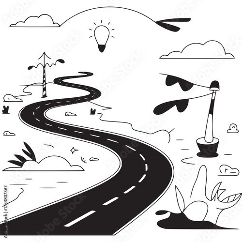 Vector art of seamless tribal ethnic pattern with geometric motifs