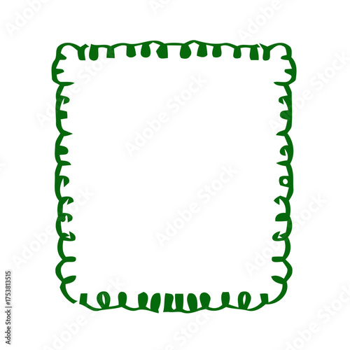 Christmas frame vector, festive border, holiday background, xmas decoration, winter design