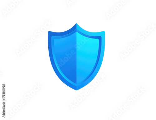 Free Download Bright blue shield graphic on black - GFXLoad