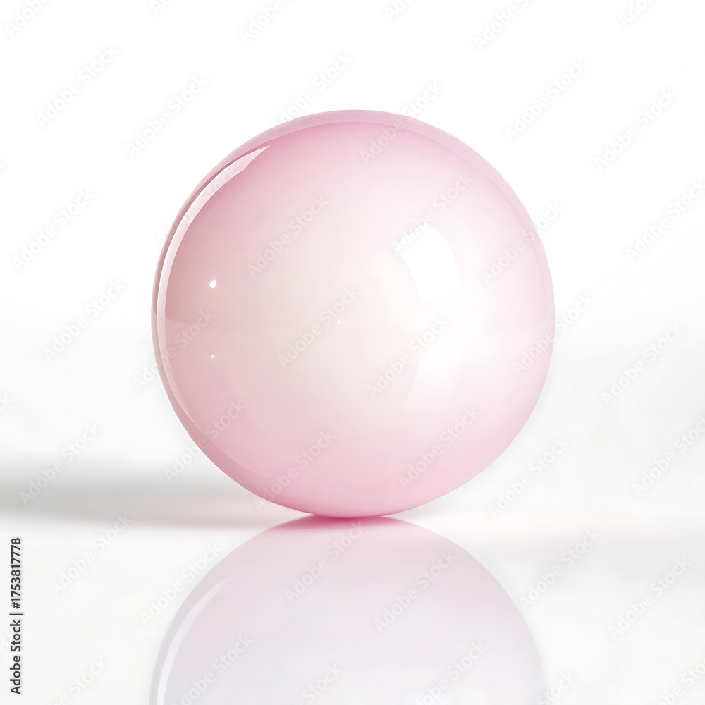 Obraz premium pink crystal ball