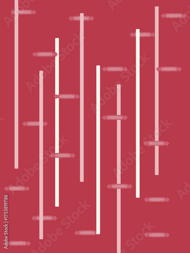 Abstract Seamless Pattern with feminine energy