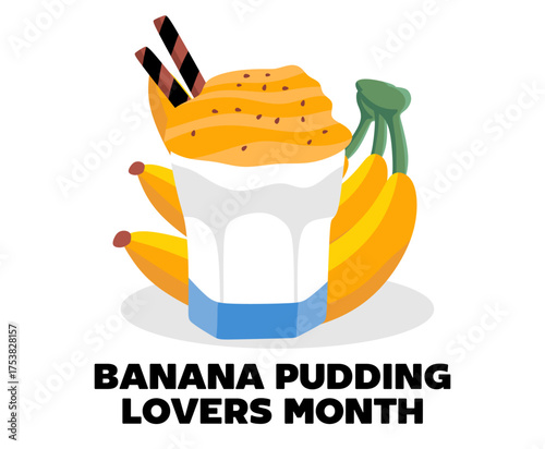 Banana pudding lovers month with delicious banana pudding
