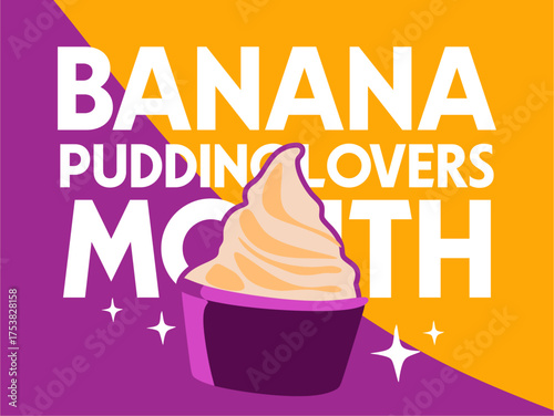 Banana pudding lovers month with delicious banana pudding