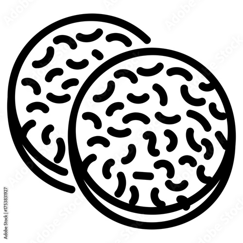 Coconut cookies icon