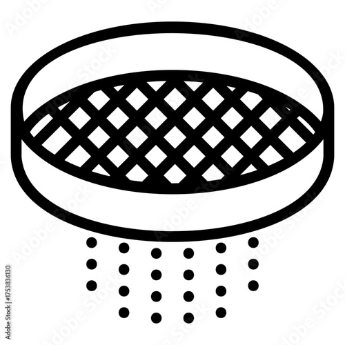 Flour sifter icon