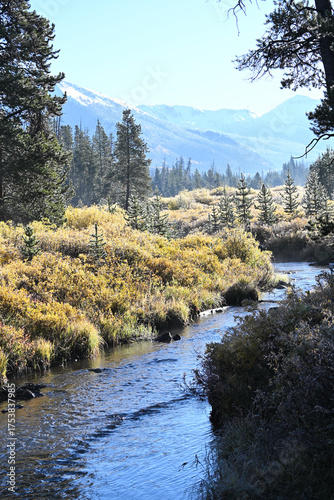 Mountains and River