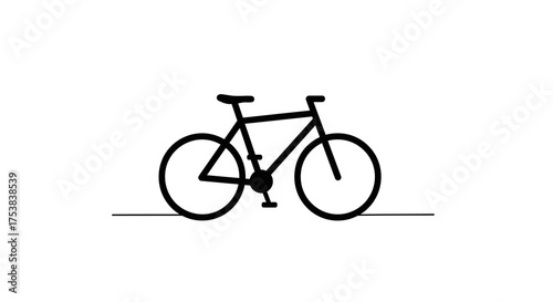  Minimalist Bicycle Silhouette Vector Illustration