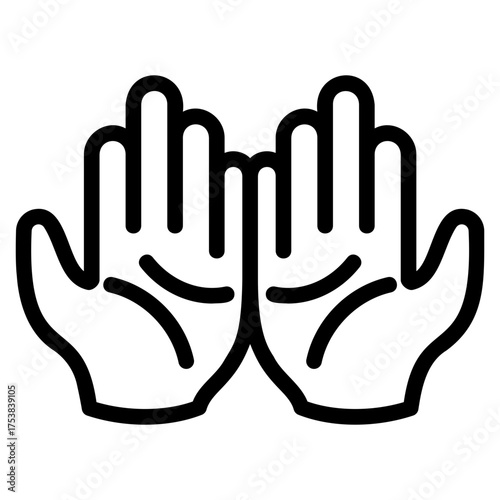 Pray hand icon