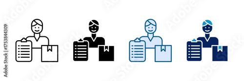 Supplier Icon Set Multiple Style Collection