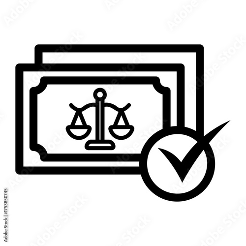 legal Line Icon