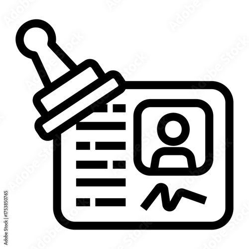 visa Line Icon