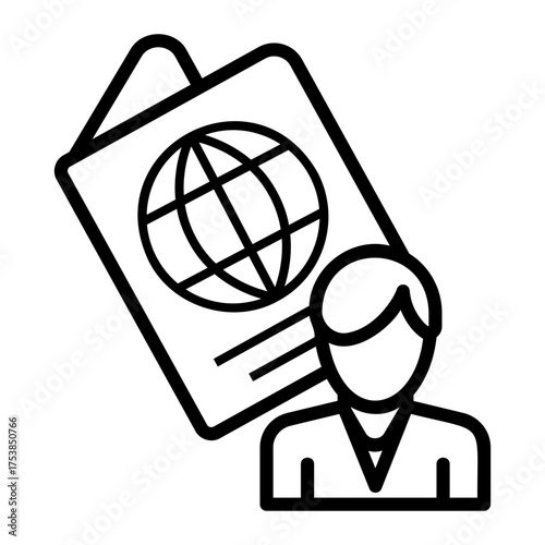 visa Line Icon