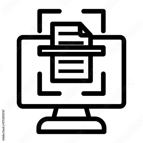 scanner Line Icon